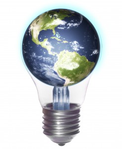 lighbulb world great, big world